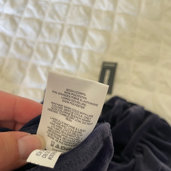 Express Velvet Velour Ruched Bodysuit - Picture 8 of 8